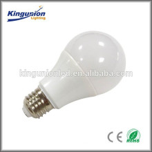 E27 5w 7w 9w led bulb housing with white color plastic for showroom
